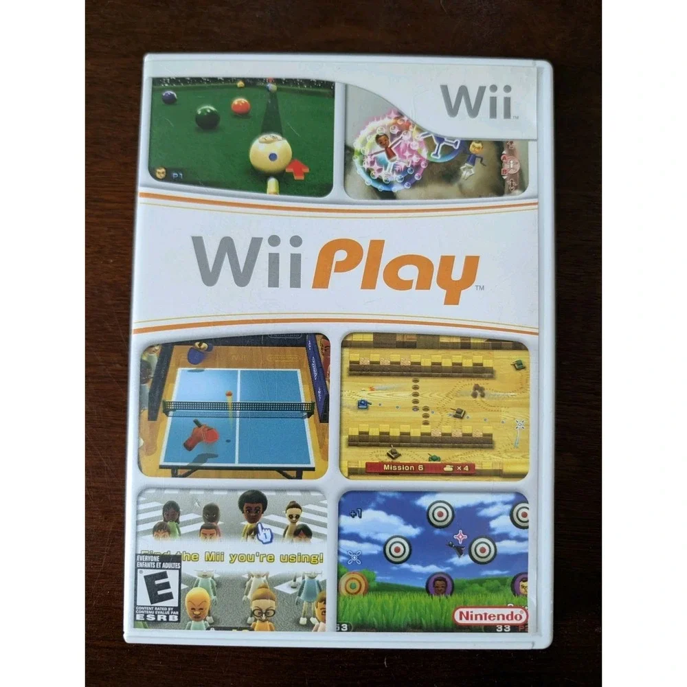 Wii Play (Nintendo Wii, 2007) - Complete CIB w/ Manual & Inserts - Tested